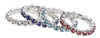 Gumki do grzywy z kryształkami multicolor KERBL