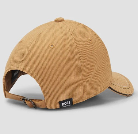 Czapka z daszkiem CORD camel 55 HUGO BOSS EQUESTRIAN
