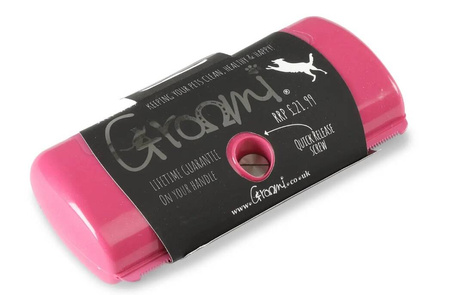 Szczotka do sierści GROOMI pink SHIRES 