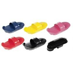 Zgrzebło plastikowe igiełkowe yellow HKM