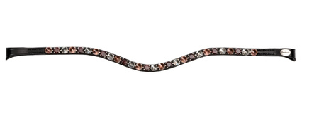 Naczółek BURGUNDY blk/burg/rose FULL KAVALKADE