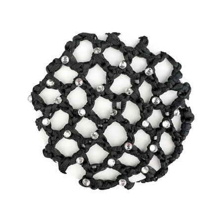 Siatka na koka z kryształkami black YORK
