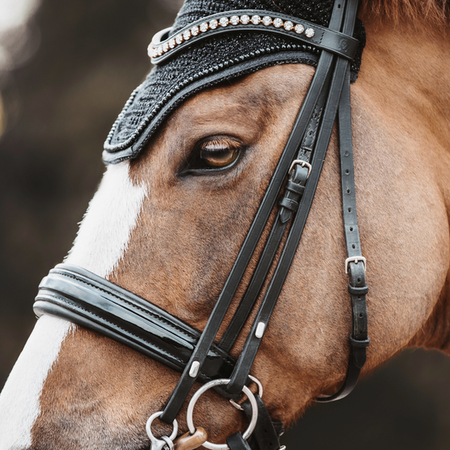 Nauszniki WellingtonGlitter FULL black KENTUCKY