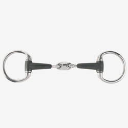 Wędzidło oliwkowe gumowe 2xłam.15mm HORZE