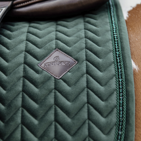 Czaprak VELVET PEARLS pine green DR KENTUCKY