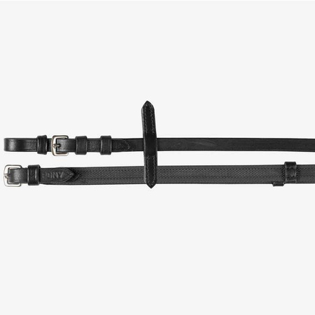 Wodze ujeżdżeniowe 15mm black PONY HORZE