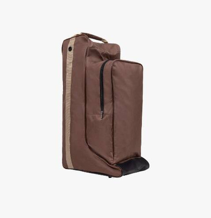 Torba na oficerki i kask brown/beige QHP