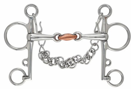 Wędzidło pelham 2xłam. SHIRES