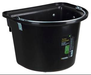 Żłób 12l przenośny z zawiesiem black KERBL