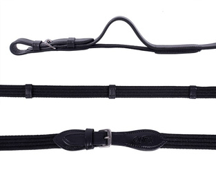 Wodze elastyczne parciane 15mm black FULL QHP