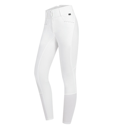 Bryczesy damskie MathildaGLAM white WALDHAUSEN wysoki stan