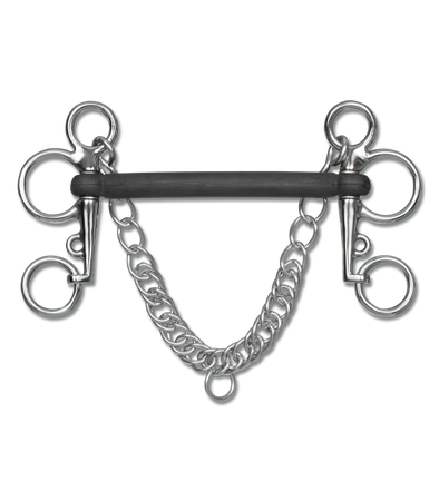 Wędzidło Pelham gumowy prosty WALDHAUSEN