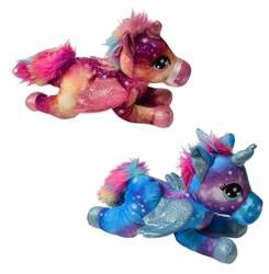 Pluszak JEDNOROŻEC leżący ok.34 cm różowy