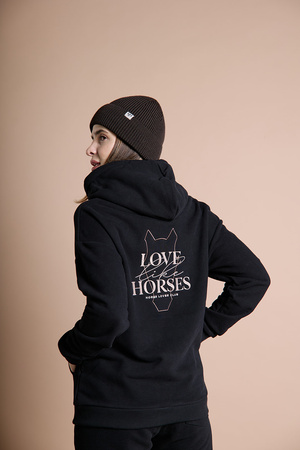 Bluza MALLORCA ZIP black LOVE LIKE HORSES