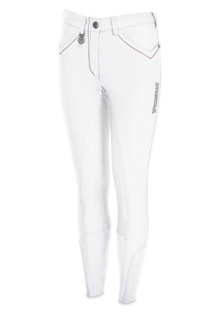 Bryczesy młodz. PatriziaGirlGrip white PIKEUR