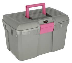 Skrzynka na szczotki Siena grey/pink KERBL