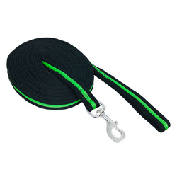 Lonża bawełniana 8,5 m czarno/zielona YORK