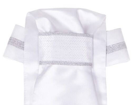 Plastron KAE white/silver S QHP