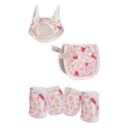 Zestaw akcesoriów do Cuddle Pony white/pink HKM