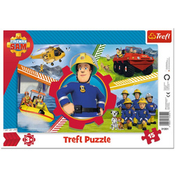Puzzle ramkowe Strażak Sam 25 elem. TREFL