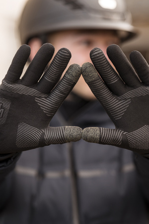 Rękawiczki Naromi Winter black ROECKL