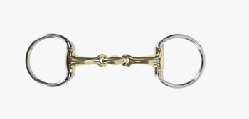 Wędzidło oliwkowe 2xłam argentan QHP