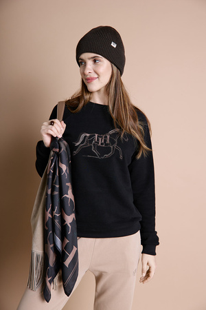 Bluza MALLORCA bez kaptura blk LOVE LIKE HORSES