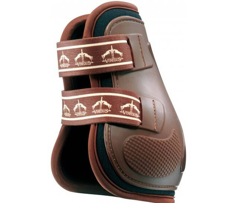 Ochraniacze PROJUMP Elastic tył M brown VEREDUS