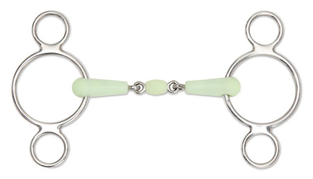 Wędzidło wielokrążek jabłko 2xłam. 14cm SHIRES