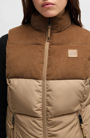 Kamizelka damska VIOLA camel HUGO BOSS EQUESTRIAN