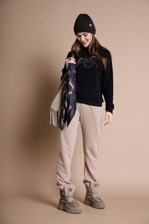 Bluza MALLORCA bez kaptura blk LOVE LIKE HORSES