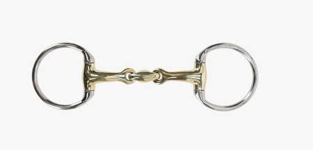 Wędzidło oliwkowe 2xłam argentan QHP