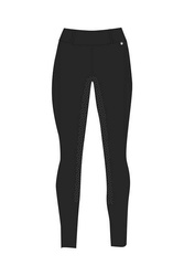 Legginsy damskie zimowe Dea black HORZE