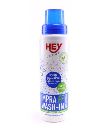 Płyn impregnujący IMPRA FF 250ml HEY SPORT do płukania tkanin z impregnatem