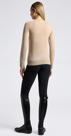 Sweter damski CrewNeck Merinos beige CAVALLERIA TOSCANA