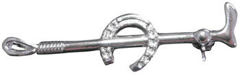 Spinka do plastronu PODKOWA silver HKM