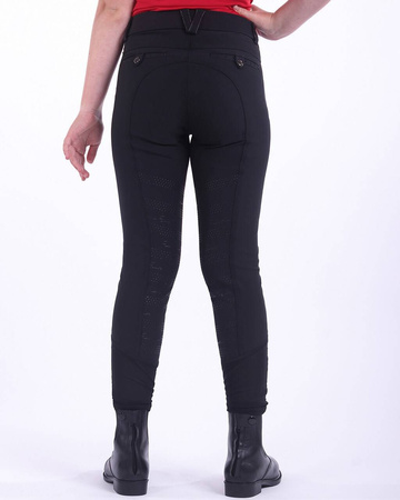Bryczesy YASMIN Junior silikonowe black QHP