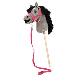 Kantar z uwiązem do HOBBY HORSE fuchsia QHP