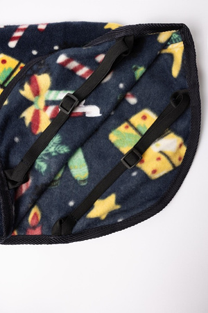 Derka dla psa navy Christmas HORZE