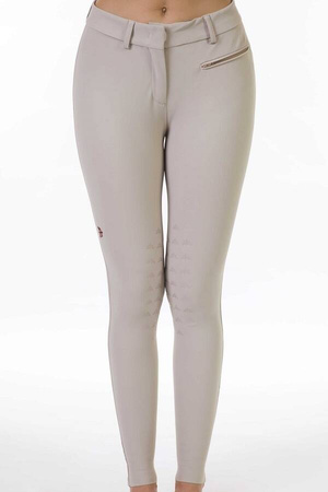 Bryczesy damskie PENELOPE frontzip beige 44 MAKEBE