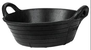 Miska żłób gumowy 11l black KERBL