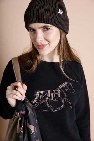 Bluza MALLORCA bez kaptura blk LOVE LIKE HORSES