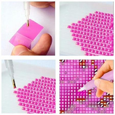 Diamentowa mozaika Galopujące konie haft diament.