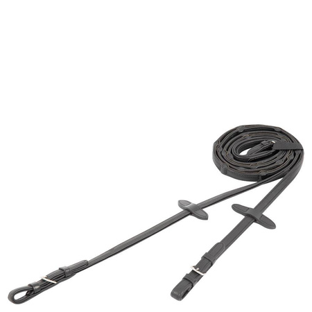 Wodze skórzano gumowe 16mm black Full BR