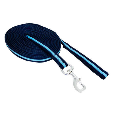 Lonża bawełniana 8,5 m granatowa/błękit YORK