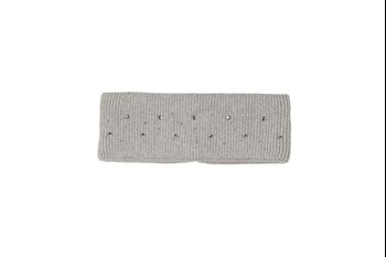 Opaska damska STRASS lurex grey melange PIKEUR