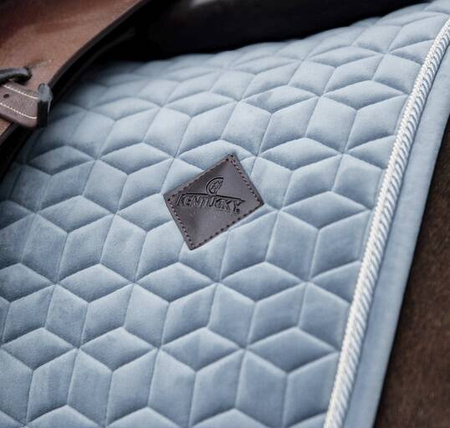 Czaprak VELVET light blue COB KENTUCKY