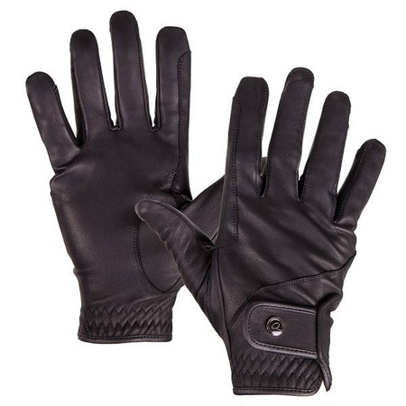 Rękawiczki skórzane PRO black QHP