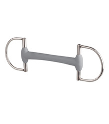 Wędzidło proste oliwk. D-Ring soft BERIS