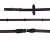 Wodze biothane ze stoperami black QHP